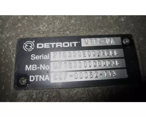 DETROIT DT12-OA (2ND GEN OVERDRIVE) TRANSMISSION ASSEMBLY