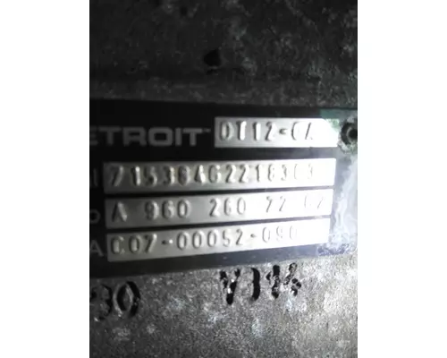 DETROIT DT12-OA (2ND GEN OVERDRIVE) TRANSMISSION ASSEMBLY