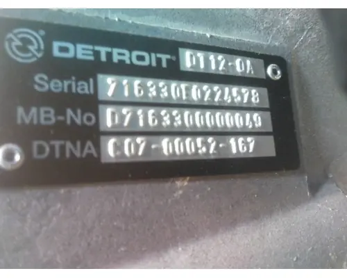 DETROIT DT12-OA (2ND GEN OVERDRIVE) TRANSMISSION ASSEMBLY