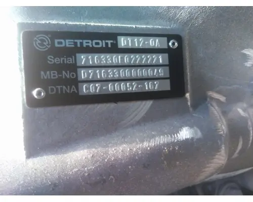 DETROIT DT12-OA (2ND GEN OVERDRIVE) TRANSMISSION ASSEMBLY