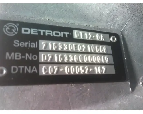 DETROIT DT12-OA (2ND GEN OVERDRIVE) TRANSMISSION ASSEMBLY