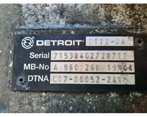 DETROIT DT12-OA (3RD GEN OVERDRIVE) TRANSMISSION ASSEMBLY