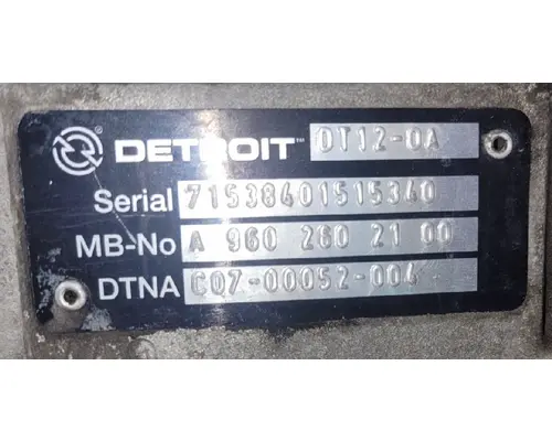 DETROIT DT12-OA TransmissionTransaxle Assembly