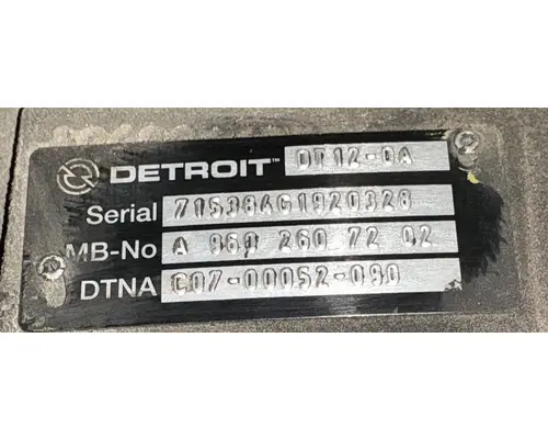DETROIT DT12-OA TransmissionTransaxle Assembly