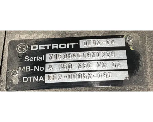 DETROIT DT12-OA TransmissionTransaxle Assembly