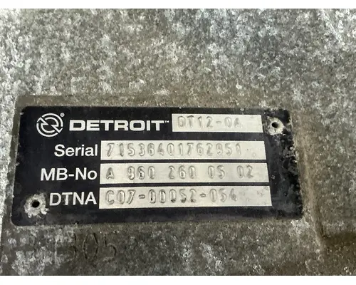 DETROIT DT12-OA TransmissionTransaxle Assembly
