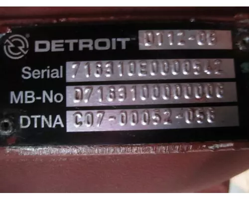 DETROIT DT12-OB (1ST GEN OVERDRIVE) TRANSMISSION ASSEMBLY