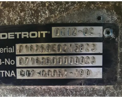 DETROIT DT12-OC (4TH GEN OVERDRIVE) TRANSMISSION ASSEMBLY