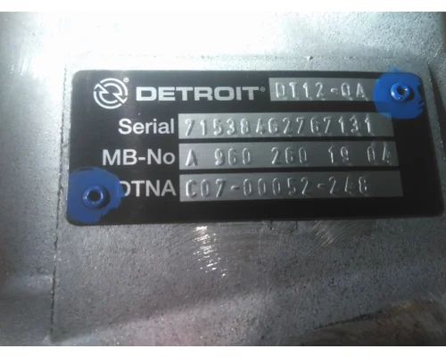 DETROIT DT12-OC (4TH GEN OVERDRIVE) TRANSMISSION ASSEMBLY