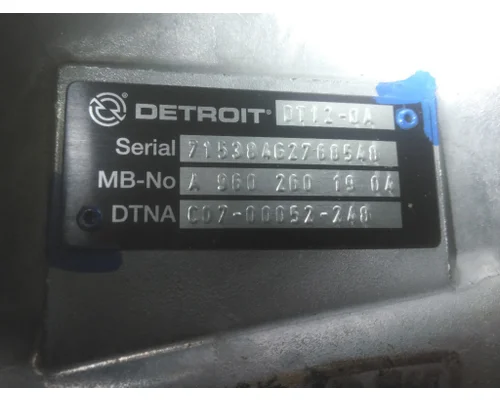 DETROIT DT12-OC (4TH GEN OVERDRIVE) TRANSMISSION ASSEMBLY