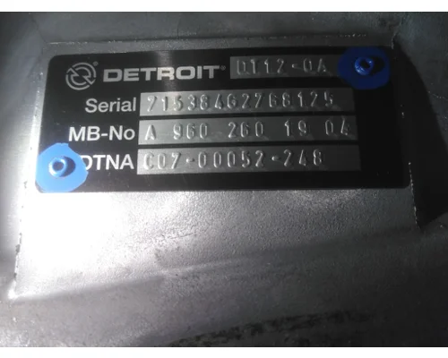 DETROIT DT12-OC (4TH GEN OVERDRIVE) TRANSMISSION ASSEMBLY