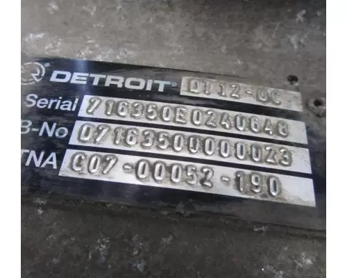 DETROIT DT12-OC TRANSMISSION ASSEMBLY