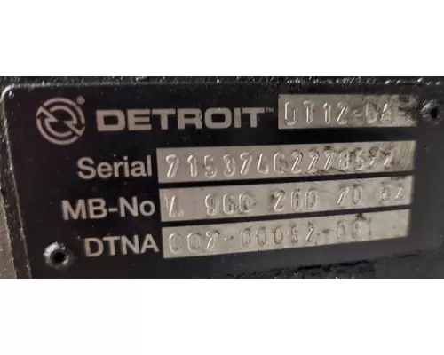 DETROIT DT12 TransmissionTransaxle Assembly
