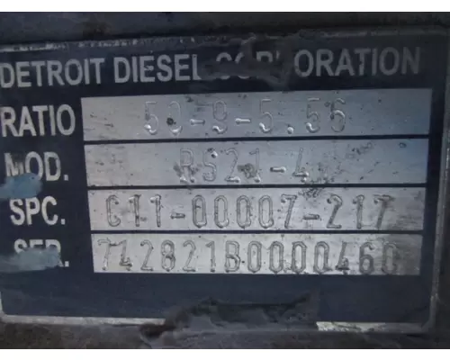 DETROIT RS21-4 AXLE ASSEMBLY, REAR (REAR)