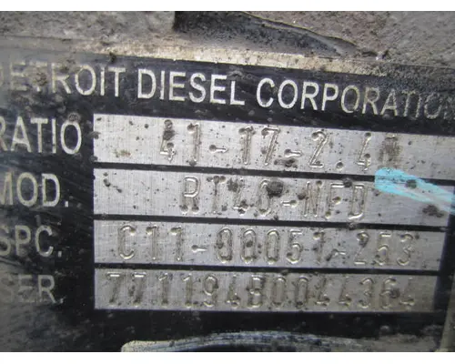 DETROIT RT40-NFDFR241 MATCHED SET REARS