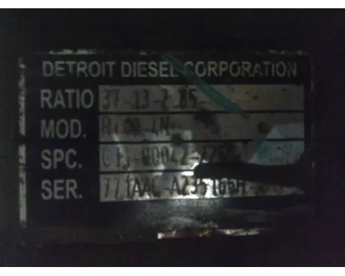 DETROIT RT40-NFDFR285 DIFFERENTIAL ASSEMBLY FRONT REAR