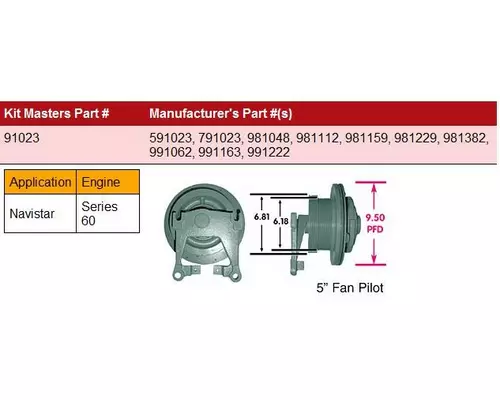 DETROIT S60-HortonHTS_791023 Fan Clutch