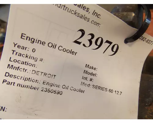 DETROIT SERIES 60 12.7 Engine Oil Cooler