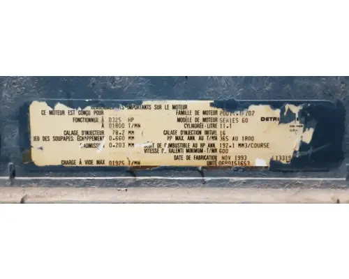 DETROIT Series 60 11.1L DDEC III Engine Assembly