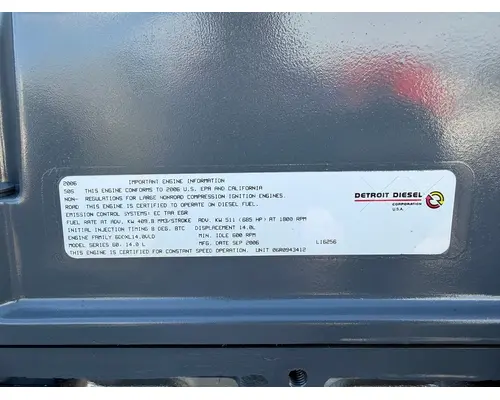 DETROIT Series 60 14.0 (ALL) Engine Assembly