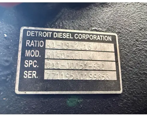 DETROIT  Differential (Single or Rear)