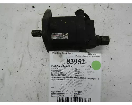 DETROIT  Fuel Pump (Injection)