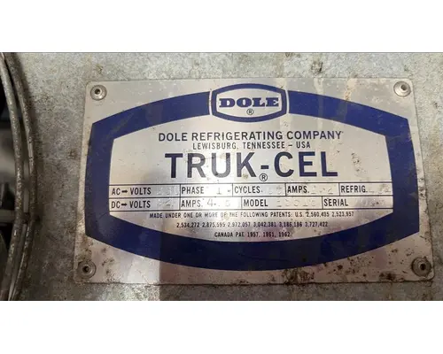 DOLE REFRIGERATING CO TRUCK-CEL REEFER UNIT