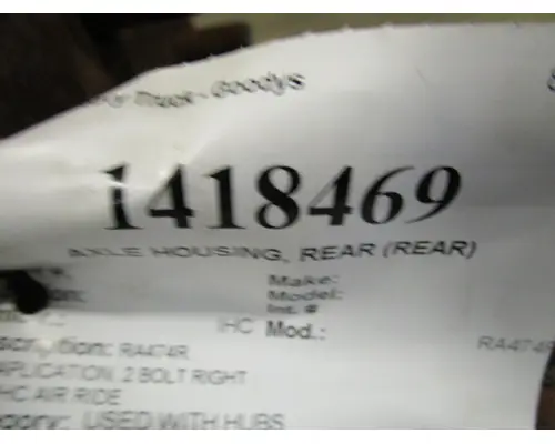 Axle Housing (Rear) DANA-IHC RA474R LKQ Heavy Truck - Goodys