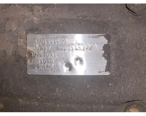 Axle Assembly, Rear (Single Or Rear) Dana 17060S Complete Recycling Group LLC