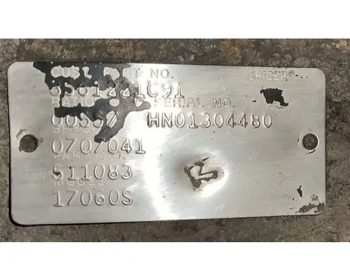 Rears (Rear) Dana 17060S Complete Recycling Group LLC