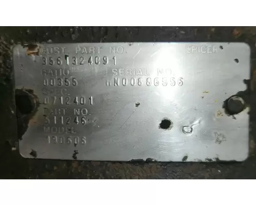 Dana 19060S Axle Assembly, Rear