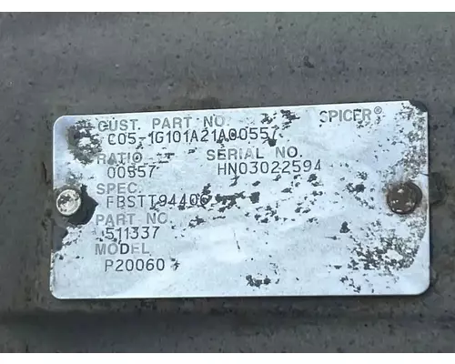Dana Other Axle Assembly, Rear