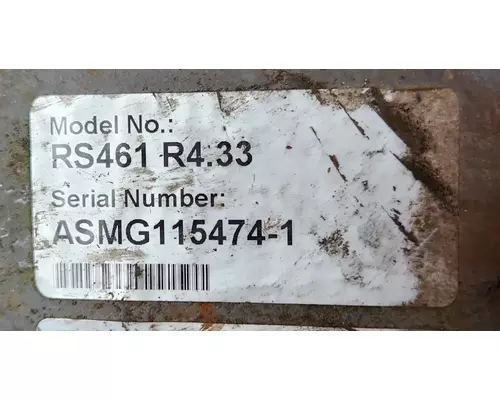 Dana Other Axle Assembly, Rear