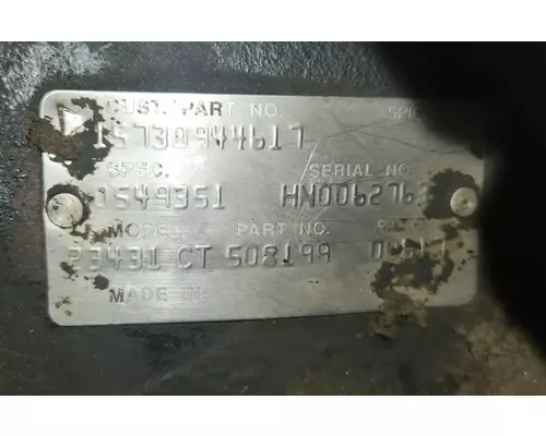 Dana Other Axle Housing (Rear)