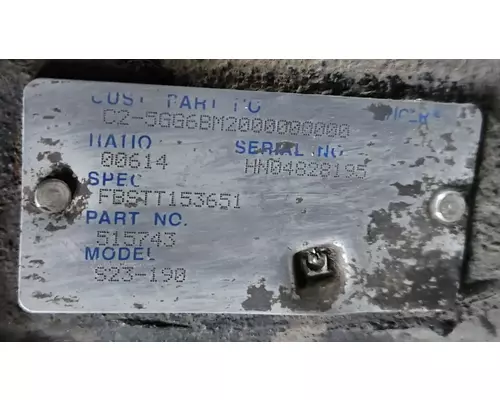 Dana S23-190 Axle Assembly, Rear