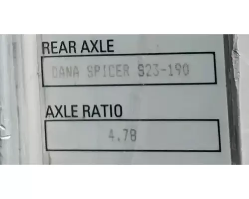 Dana S23-190 Axle Assembly, Rear