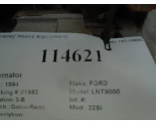 Alternator Delco-Remi 22SI Valley Heavy Equipment