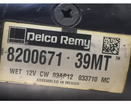 Delco Remy 39MT Starter Motor