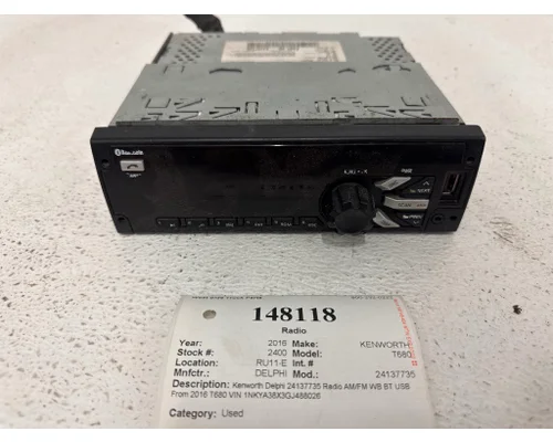 Radio DELPHI 24137735 West Side Truck Parts