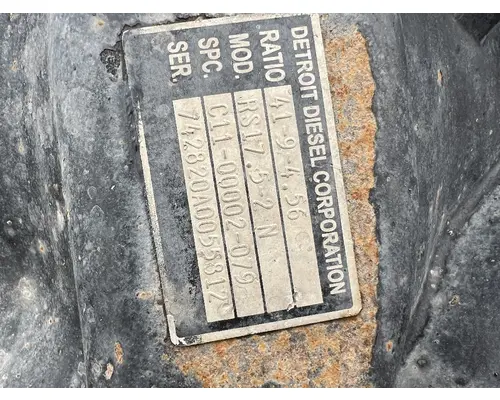 Detroit Diesel Corporatio RS17.5 Axle Assembly, Rear