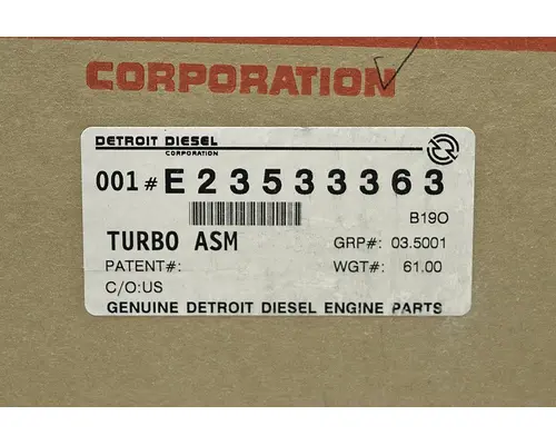 Turbocharger / Supercharger DETROIT DIESEL Series 60 14.0L Frontier Truck Parts