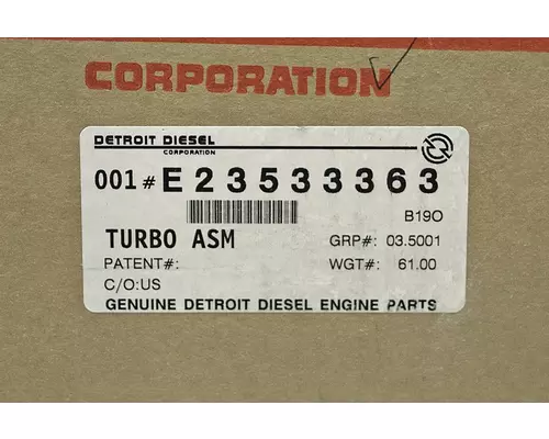 Turbocharger / Supercharger DETROIT DIESEL Series 60 14.0L Frontier Truck Parts