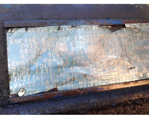 Detroit 6-71 Engine Assembly