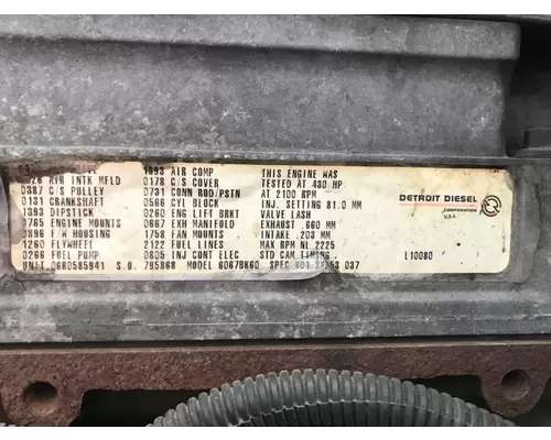 Detroit 60 SER 12.7 Engine Assembly