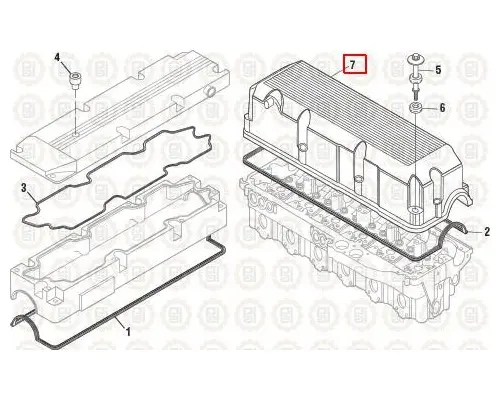 Detroit 60 SER 12.7 Engine Valve Cover