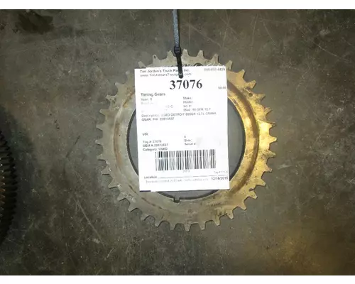 Timing Gears DETROIT 60 SER 12.7 Tim Jordan's Truck Parts, Inc.