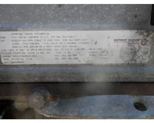 Engine Assembly DETROIT 60 SER 14.0 New York Truck Parts, Inc.