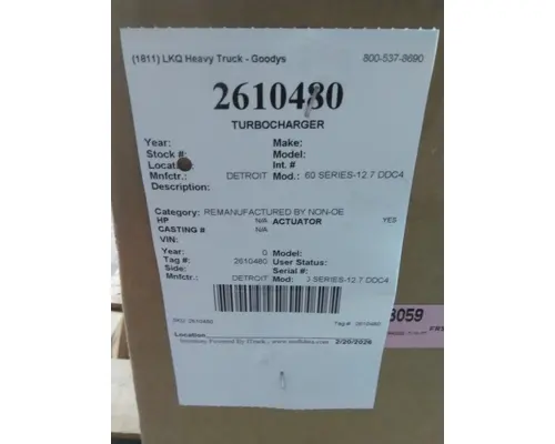 Turbocharger / Supercharger DETROIT 60 SERIES-12.7 DDC4 LKQ Heavy Truck - Goodys