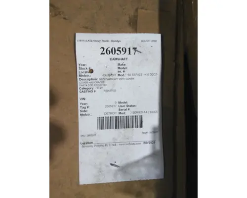 Camshaft DETROIT 60 SERIES-14.0 DDC5 LKQ Heavy Truck - Goodys
