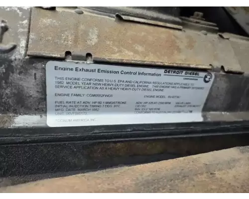 Detroit 6V92TA Engine Assembly